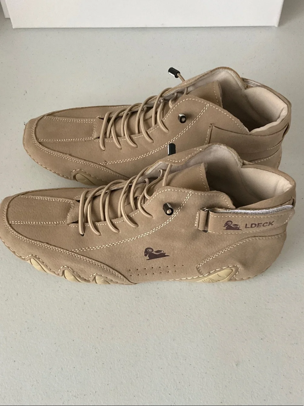 LDeck Men's Chukka Boots in Tan Suede — Lace-Up Casual Comfort